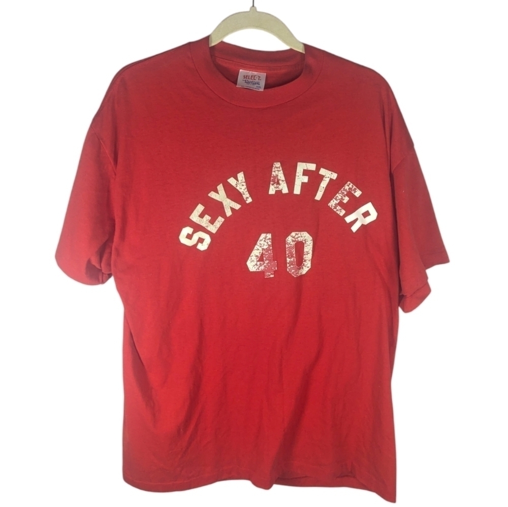 Vintage Selec-T by TeeJays Funny Humor Sexy after 40  T-shirt woman's XXL